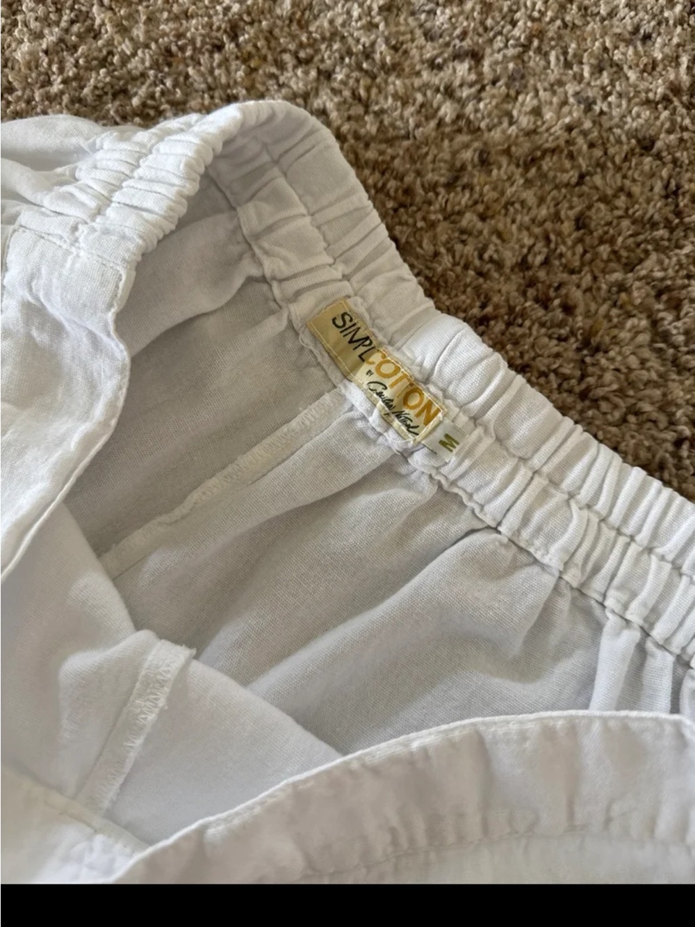 Simply Cotton by Cecelia Nathal Culotte Wide Leg Pants in White size Medium - Picture 8 of 12